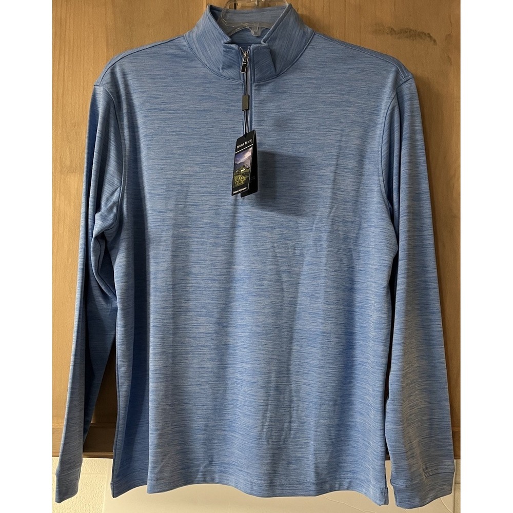 Pebble‎ Beach Men's 1/4 Zip LS Performance Shirt NWT